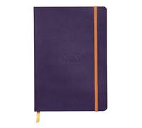 Rhodia 117824C Carnet Souple AUBERGINE A5 14,8 x 21 cm dor 160 pages