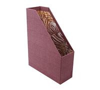 RHODIA 120038C - Porte-Revues - 10x25x31 cm - Piqûres Sellier - Extérieur Simili Cuir - Collection Orange Botanique