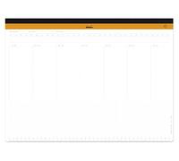 Rhodia sous-main semainier entoilé A3 (30,9x42 cm) 60 feuillets microperforés - Blanc