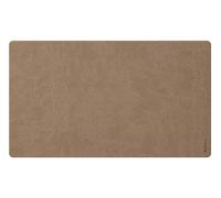 RHODIA 194237C - Sous-Main Souple Taupe - Taille S (60 x 35 cm) - Simili Cuir Italien - Piqûres Sellier Orange - Collection Home Office rama - Organisation de Bureau & Rangement Design