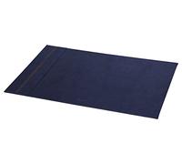 Rhodia Sous-main rigide 194487C – Bleu nuit 60 x 40 cm, simili cuir, piqûres sellier orange