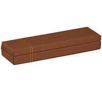 RHODIA 194508C - Plumier Cuivre - 21 x 5,5 x 3 cm - Piqûres Sellier Orange - Extérieur Simili Cuir-Collection Home Office rama - Organisation de Bureau & Rangement Design