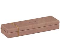 RHODIA 194513C - Plumier Bois de Rose - 21 x 5,5 x 3 cm - Piqûres Sellier Orange - Extérieur Simili Cuir-Collection Home Office rama - Organisation de Bureau & Rangement Design