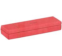 RHODIA 194521C - Plumier Corail - 21 x 5,5 x 3 cm - Piqûres Sellier Orange - Extérieur Simili Cuir-Collection Home Office rama - Organisation de Bureau & Rangement Design