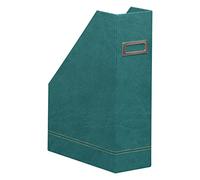 RHODIA 194548C - Porte-Revues Paon -10 x 25 x 31 cm - Piqûres Sellier Orange - Extérieur Simili Cuir-Collection Home Office rama - Organisation de Bureau & Rangement Design