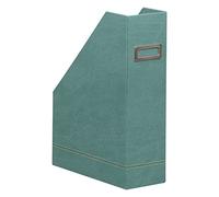Rhodiarama porte-revues simili cuir italien 10x25x31 cm - Eau