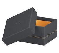Rhodiarama set 5 boîtes gigognes simili cuir italien 44x34x16 cm - Titane