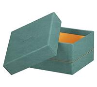 Rhodiarama set 5 boîtes gigognes simili cuir italien 44x34x16 cm - Eau