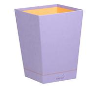 Rhodiarama corbeille à papier simili cuir italien 27x27x32 cm - Iris