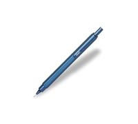 RHODIA 9393C - Portemine scRipt Corps Hexagonal en Aluminium Brossé - Bleu - pour Mines Graphite Standards 0,5 mm, Canon en Acier Rétractable, Gomme Sous le Poussoir - Collection scRipt