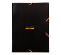 Rhodia chemise à élastiques 3 rabats 24x32 cm - Noir