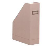 Rhodiarama porte-revues simili cuir italien 10x25x31 cm - Touche de rose