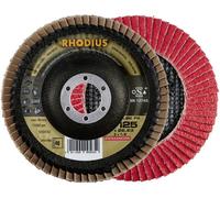 Rhodius 210182 LSK FK Disque segmenté Diamètre 125 mm Ø de perçage 22.23 mm Grain 40 acier inoxydable