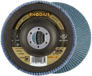 Rhodius 210484 LSZ F3 Disque segmenté Diamètre 125 mm Ø de perçage 22.23 mm Grain 80 acier inoxydable 1 pc(s)