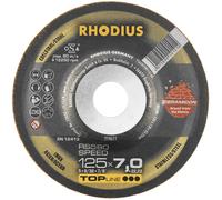 Rhodius 210611 RS580 SPEED Disque à ébarber à moyeu déporté Diamètre 125 mm Ø de perçage 22.23 mm acier inoxydable, acier 1 pc(s)