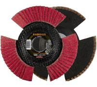 Rhodius 210655 VISION SPEED Disque segmenté Diamètre 115 mm Ø de perçage 22.23 mm Grain 120 acier inoxydable 1 pc(s)
