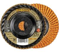 Rhodius 211407 JUMBO LONGLIFE TRIM Disque segmenté Grain 40 acier inoxydable, acier 10 pc(s)
