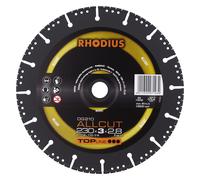 Rhodius 303391 TOPline Lll DG210 Allcut Disque À Tronçonner Diamanté - 230 X 22,23 X 3mm - Universel