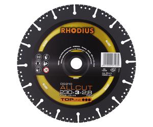 Rhodius 303391 TOPline Lll DG210 Allcut Disque À Tronçonner Diamanté - 230 X 22,23 X 3mm - Universel