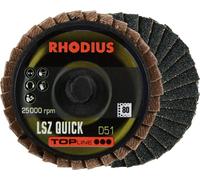 Rhodius 303932 LSZ QUICK Disque segmenté Grain 80 acier inoxydable, acier, Métaux non ferreux 10 pc(s)