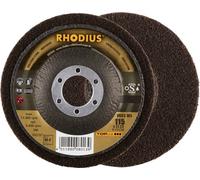 Rhodius 305297 Rhodius VKSG WS, 2 disques compacts non-tissés 115 x 22,23 mm, droits, 4A-coarse, Topline, Made in Germany, pour