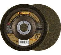 Rhodius 305302 Rhodius VKSG WS, 2 disques compacts non-tissés 125 x 22,23 mm, droits, Medium 4S, Topline, Made in Germany, pour