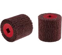 Rhodius 305354 Rhodius VWK, rouleaux non tissés combinés 100 x 100 x 19,00 mm, A80, Medium, Topline, pour acier inoxydable, acier