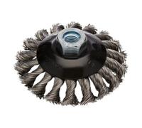 RHODIUS Brosse conique en acier Rhodius SKBZ, avec fil d'acier torsadé pour utilisation sur meuleuses d'angle, 100 x 13 x 22 x M14 mm Quantité:1