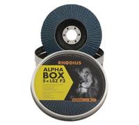 Rhodius Disque abrasif LSZ F2 Box 125x22,23mm Granulométrie 40 Acier inoxydable Alphaline - 208533