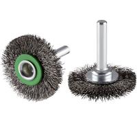 Rhodius ERBW, 10 brossette ronde 40 x 7 x 10 x 6,0 mm, ondulée, Topline, pour acier inoxydable, acier, métaux non ferreux ERBW