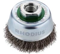 Rhodius ETBW, brosse à pot 60 x 21 x M14, ondulée, Topline, pour acier inoxydable, acier, métaux non ferreux ETBW 353020 1 pc(s)