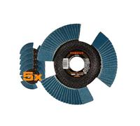 RHODIUS Disque segmenté VISION PRO 125 mm Ø de perçage 22,23 mm Grain 80 Pack 5