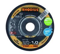 RHODIUS Disques à tronçonner extra-minces acier inoxydable/acier XT10 125 x 1,0 x 22,23 mm 50 pièces