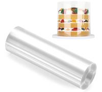 Rhodoid Patisserie, Rouleaux Rodoide Transparent Patisserie 20cmx 5m, Rhodoïde Feuille, Transparent Patisserie Film Bordure Gâteau Réutilisable En Acétate Pour Entourer Les Gâteaux