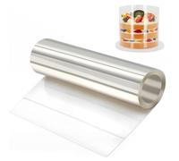 Rhodoid Patisserie, Rouleaux Rodoide Transparent Patisserie 20Cmx10M, Rhodoïde Feuille, Transparent Patisserie Film Bordure Gâteau Réutilisable En Acétate Pour Entourer Gâteaux
