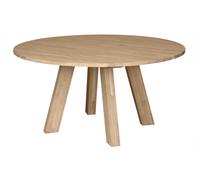 RHONDA - Table repas ronde en chêne D150 Marron clair