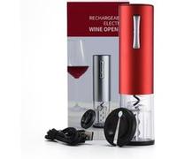 RhoneStar Tire bouchon électrique sans fil avec Recharge USB Décapsuleur Electrique Ouvre bouteille Automatique-Couleur Rouge