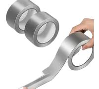 RHyikxuhp Table de cuisson à ruban haute température en papier d'aluminium | Table de cuisson Argent 30/50 mm : Réflexion de la chaleur(5m,50mm)