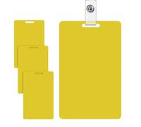 Riaisttd Lot de 4 mini tableaux blancs verticaux effaçables, 8,4 x 5,3 x 0,3 cm, bloc-notes inscriptibles avec design réutilisable, affichage effaçable à sec, accessoire pour le bureau, usage