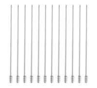 Riaisttd Piques À Cocktail Pour Apéritif - Brochettes En Acier Inoxydable Lot De 12 Pièces - Piques à cocktail en métal pour garniture - -dents Olive Fruit Fromage Snacks Desserts Sushi Salades Verres