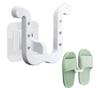 Rianpesn Cintre mural pour pantoufles | rangement pour chaussures sans perçage - Organisateur multifonctionnel chaussure drainage chaussure rapipour la porte salon d'entrée