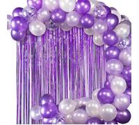 Riavika Ensemble de guirlandes de ballons violets 115 pièces, Kit de Guirlande de Ballon, convient pour mariage, anniversaire