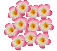 Riaxuebiy 100pcs 2.36 inch Diamètre en Mousse Plumeria Hawaïenne Frangipanier Fleur Artificielles pour Mariage Fête Maison Décoration (Rose)