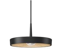 Ribag Kivo 270 Suspension Pendelleuchte, noir, réflecteur bois de chêne