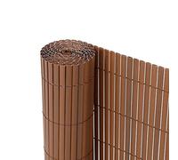 Ribelli Écran de confidentialité en PVC, Pare-Brise, Protection pour Balcon, Couleur:Brun, Longueur :4 mètres, Altitude:90 cm