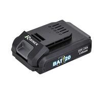 Ribiland 10417 - Batterie 20 V 2 Ah pour Gamme R-BAT20 - Batterie Li-ION 20 V - 2 Ah - avec témoin de Charge - Noir