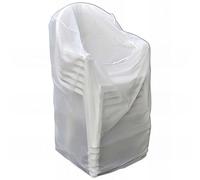 Ribimex Housse de protection pour chaises avec accoudoirs ECO Platinium 90x70xH115 cm 90 g/m² Blanc