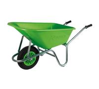 Brouette 100 litres bac plastique verte ribimex prgc100p