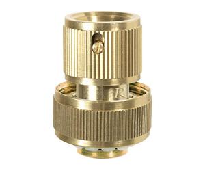 Ribimex PRA/RLB.4218 Raccord rapide Aquastop en laiton 19 mm, or, 3/4"