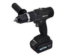 Ribimex PRBAT20/PRO3 Perceuse-visseuse à percussion professionnelle 2 batteries 20 V 2 Ah - 4 Ah Noir